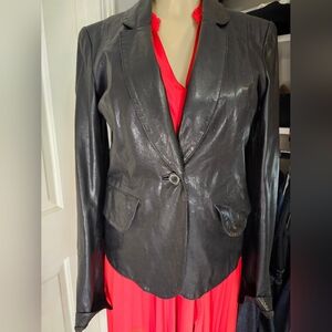 🔥🔥Rachel ZOE Black 100% leather  Women's Jacket